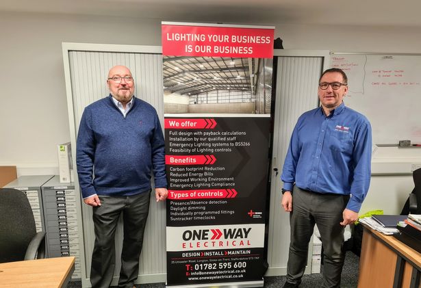 Chris Buckley and Wayne Bennett from One Way Electrical