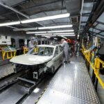 UK manufacturing output up for first time in a year as JLR restarts